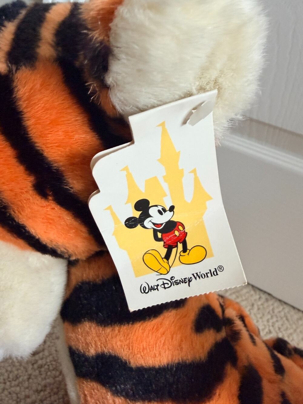 Walt Disney World Tigger Plush Vintage 90s Winnie the Pooh Stuffed Animal Tag